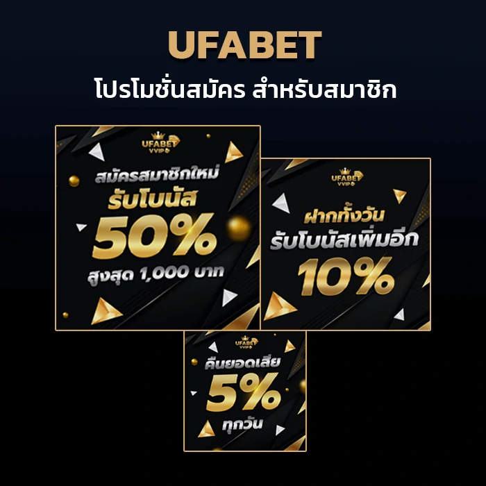 โปรโมชั่นสมัคร UFABET โบนัสต้อนรับ