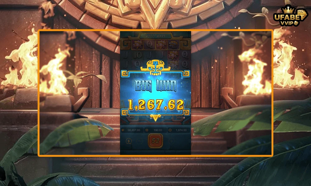ภาพตัวอย่าง--Big-Win-ในเกม-Treasures-of-Aztec-PG-Soft