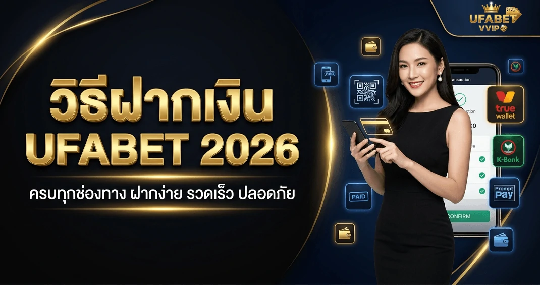วิธีฝากเงิน ufabet ทุกช่องทาง อัปเดตล่าสุด