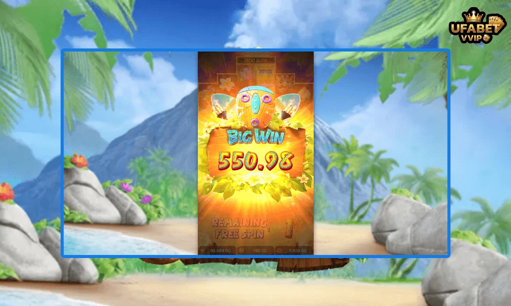 ภาพตัวอย่าง--Big-Win-ในเกม-Hawaiian-Tiki--PG-Soft