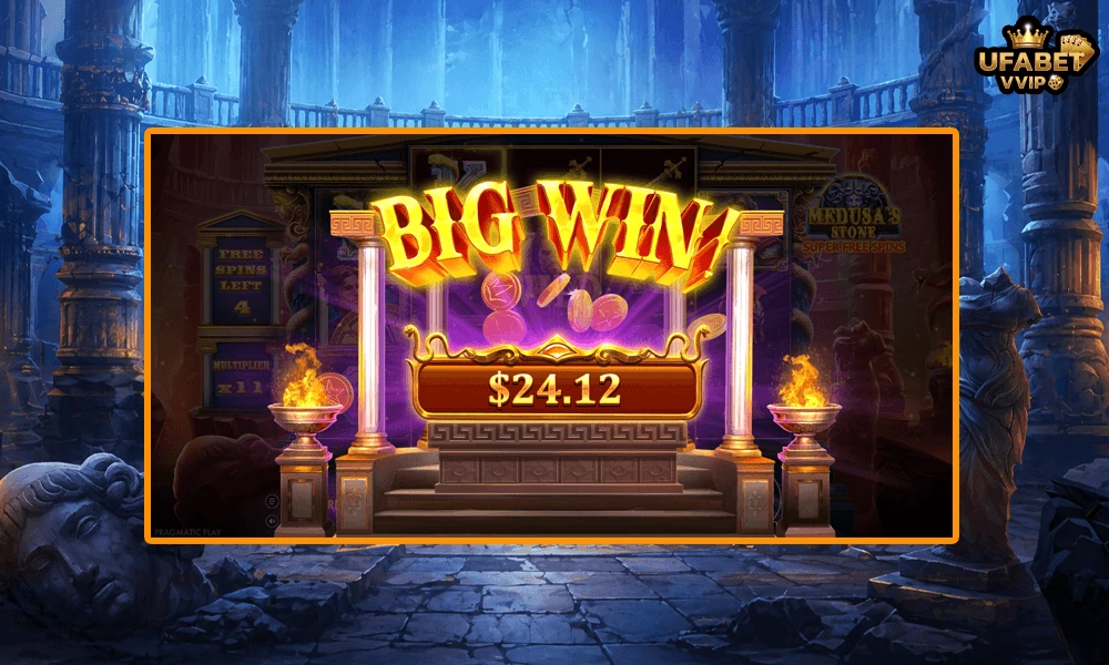 ภาพตัวอย่าง--Big-Win-ในเกม--Medusa’s-Stone-Pragmatic-Play