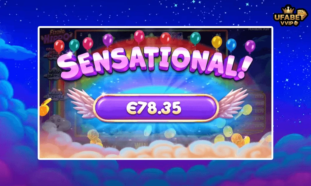 ภาพตัวอย่าง-SENSATIONAL-ในเกมส์--Flying-Hippo-Pragmatic-Play