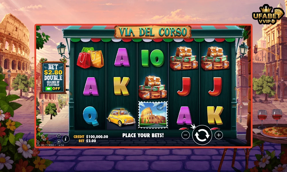 ภาพตัวอย่างในเกม-Via-del-Corso-Pragmatic-Play