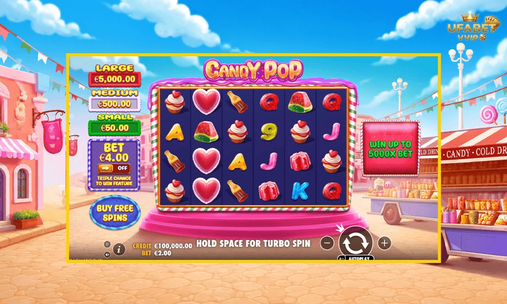 ภาพตัวอย่างในเกม-Candy-POP-Pragmatic-Play