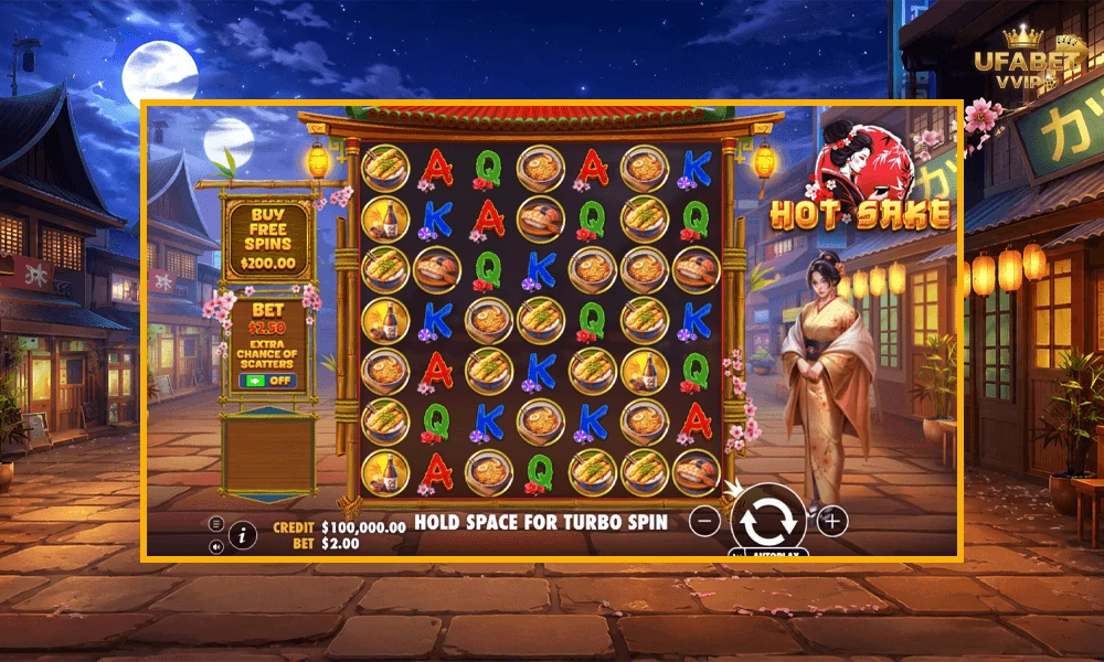 ภาพตัวอย่างในเกม-Hot-Sake-Pragmatic-Play