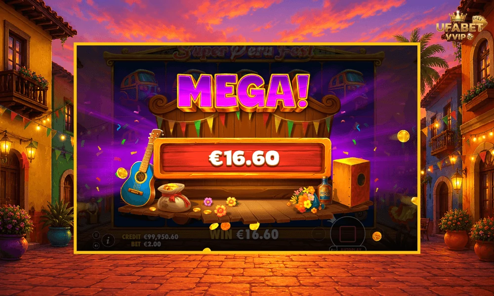 ภาพตัวอย่าง-MEGA-ในเกม--Super-Peru-Fest-Pragmatic-Play