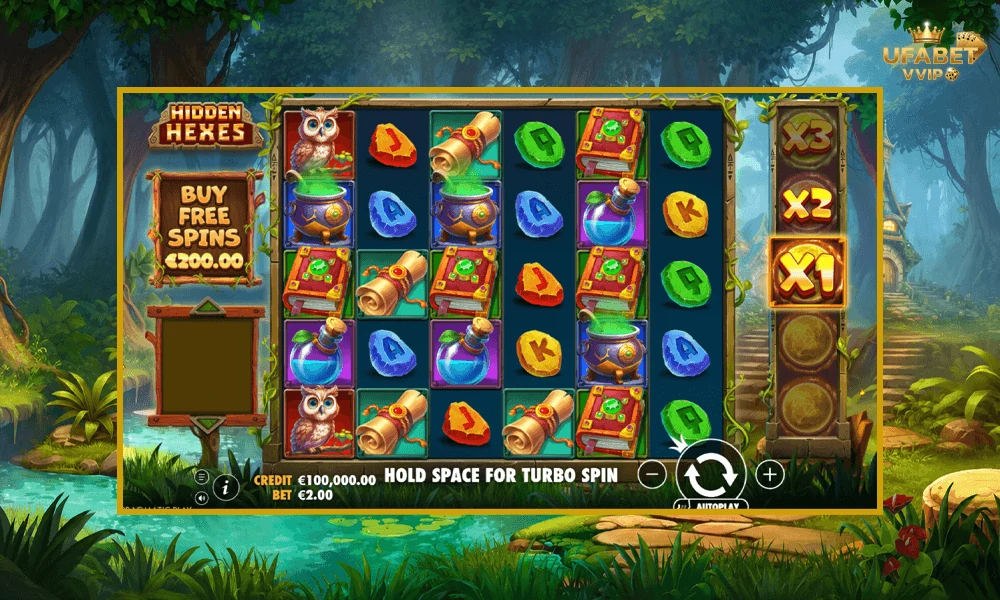 ภาพตัวอย่างในเกม-Hidden-Hexes-Pragmatic-Play