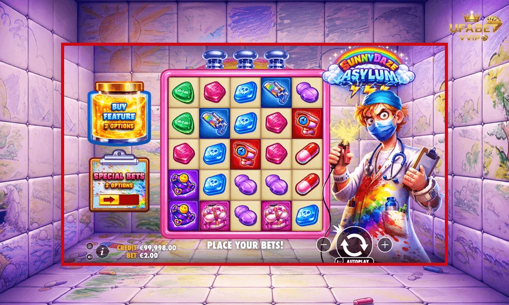 ภาพตัวอย่างในเกม-Sunnydaze-Asylum-Pragmatic-Play