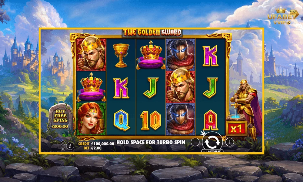 ภาพตัวอย่างในเกม-The-Golden-Sword-Pragmatic-Play