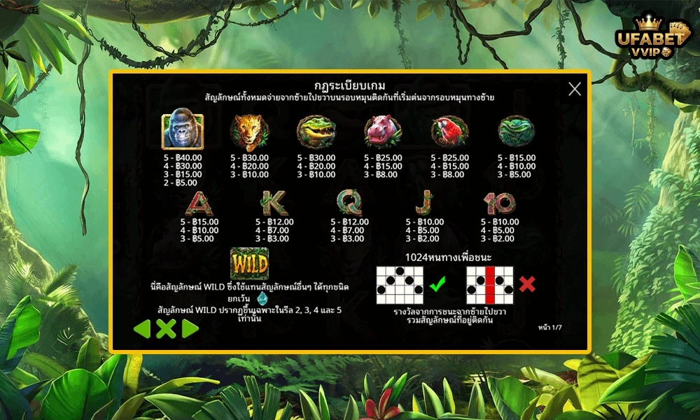 สัญลักษณ์และอัตราจ่ายรางวัลในเกม-Gorilla-Mayhem-Pragmatic-Play