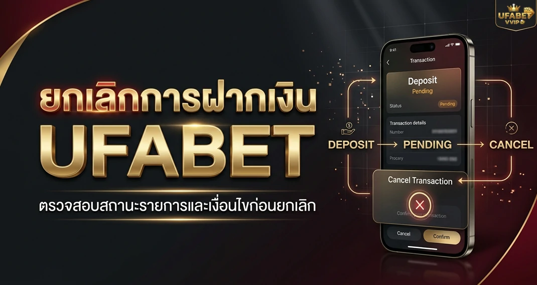 ยกเลิกการฝากเงิน UFABET ทำได้หรือไม่ และควรทำอย่างไร