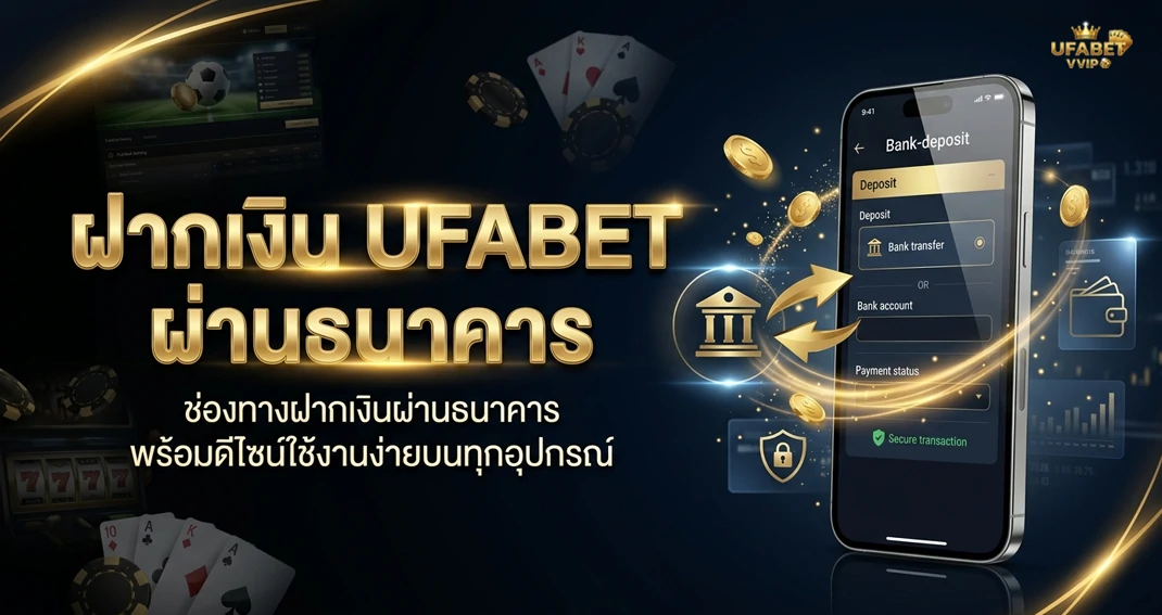 ฝากเงิน UFABET ผ่านธนาคาร วิธีเติมเงินและตรวจสอบยอด