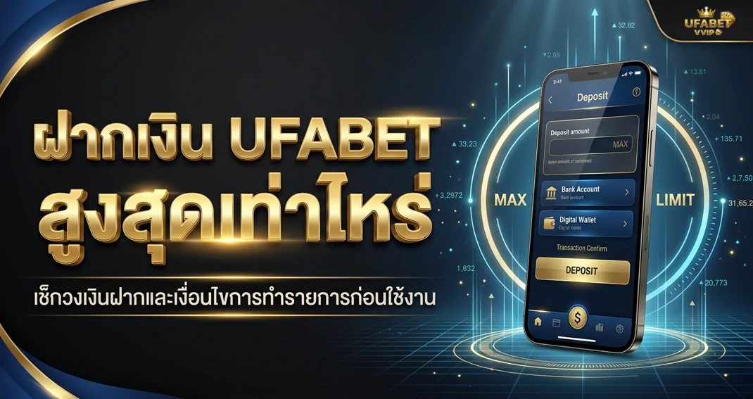 ฝากเงิน UFABET สูงสุดเท่าไหร่ ตรวจสอบวงเงินฝาก