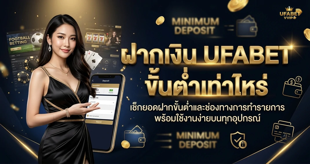 ฝากเงิน UFABET ขั้นต่ำ เริ่มต้นกี่บาท