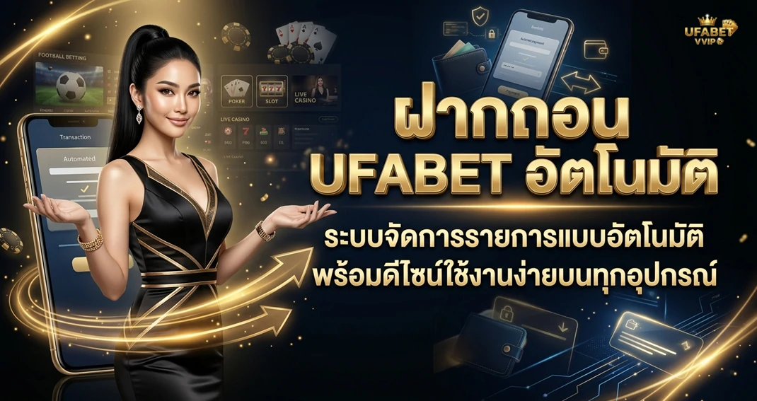 ระบบฝากถอน UFABET อัตโนมัติ รวดเร็ว 24 ชั่วโมง