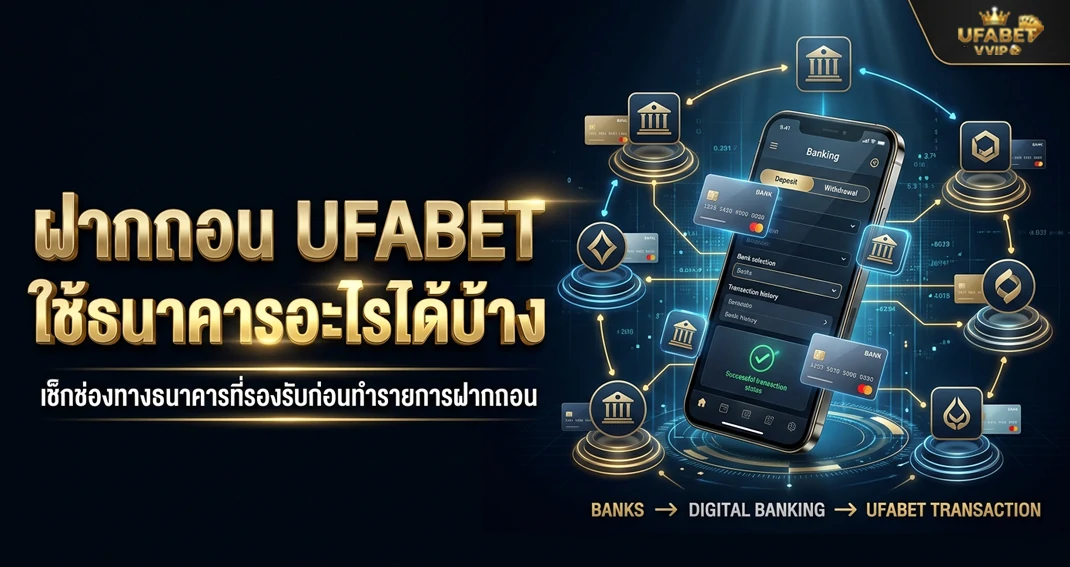 ฝากถอน UFABET รองรับธนาคารอะไรบ้าง ตรวจสอบช่องทางการทำรายการ