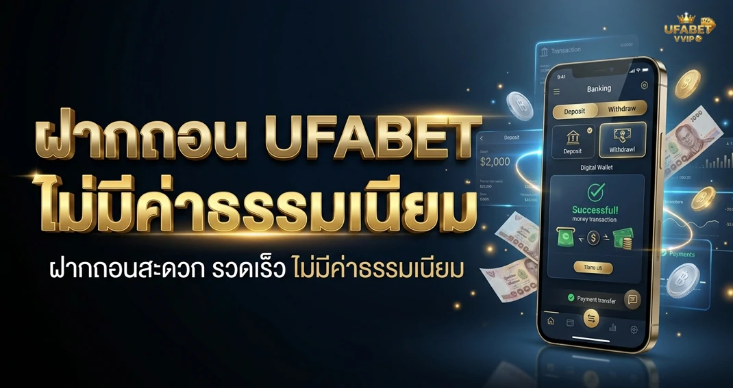 ฝากถอน UFABET ไม่มีค่าธรรมเนียม มีค่าใช้จ่ายหรือไม่