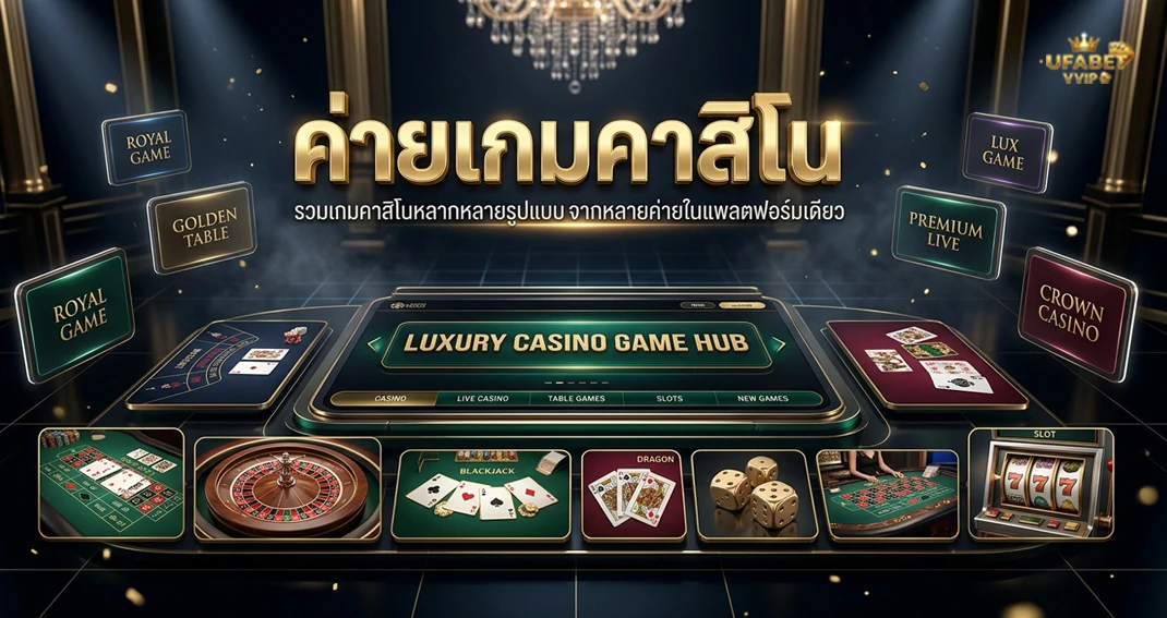 ค่ายเกมคาสิโน UFABET รวมผู้ให้บริการเกมคาสิโนออนไลน์