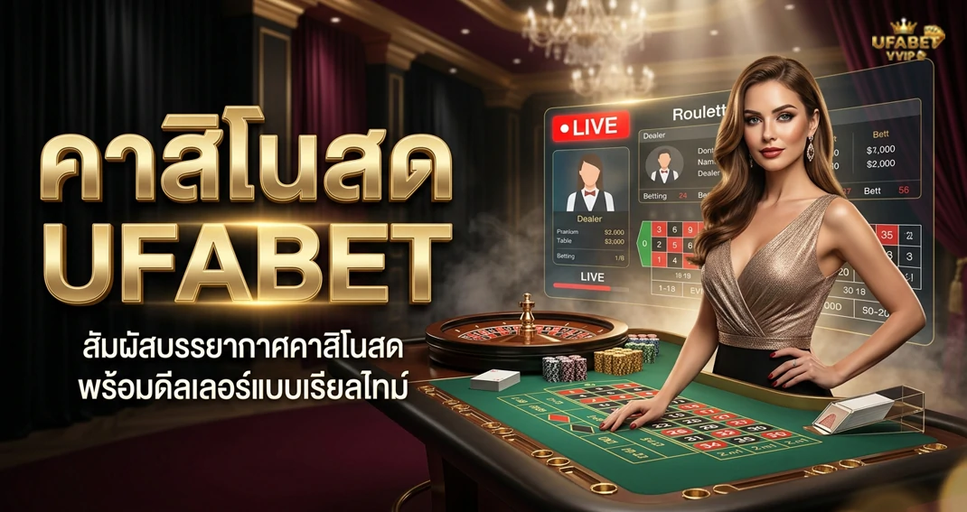 คาสิโนสด UFABET เล่นกับดีลเลอร์สด พร้อมเกมคาสิโนยอดนิยม