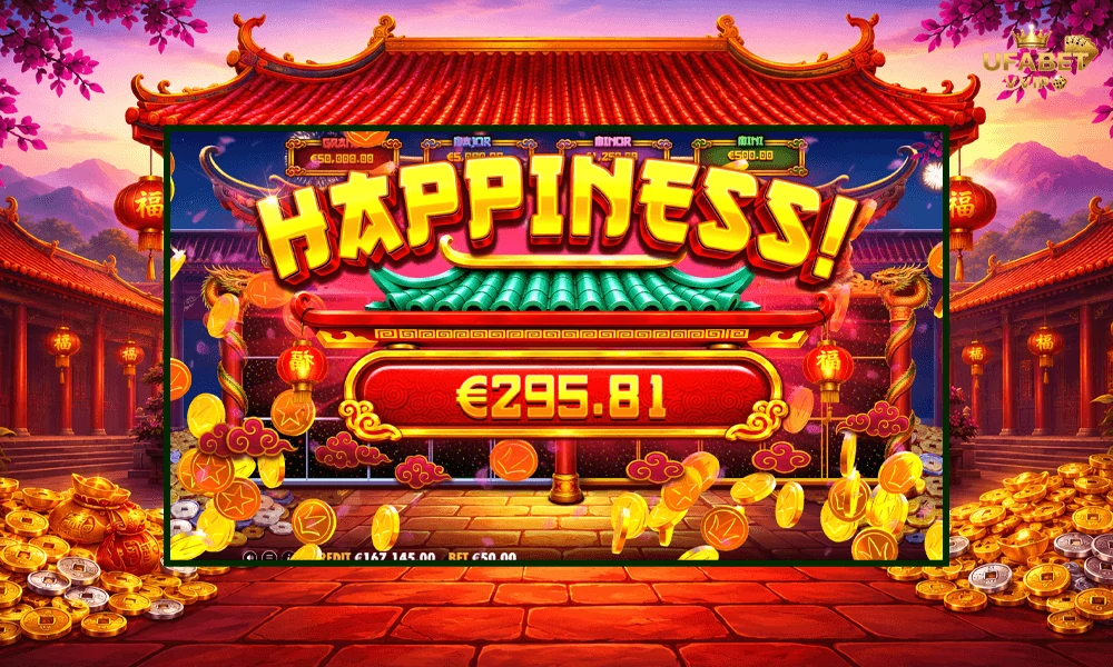 ภาพตัวอย่าง-Happiness-ในเกม--Lucky-Drums-88-Pragmatic-Play