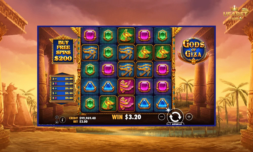 ภาพตัวอย่างในเกม--Gods-of-Giza-Pragmatic-Play