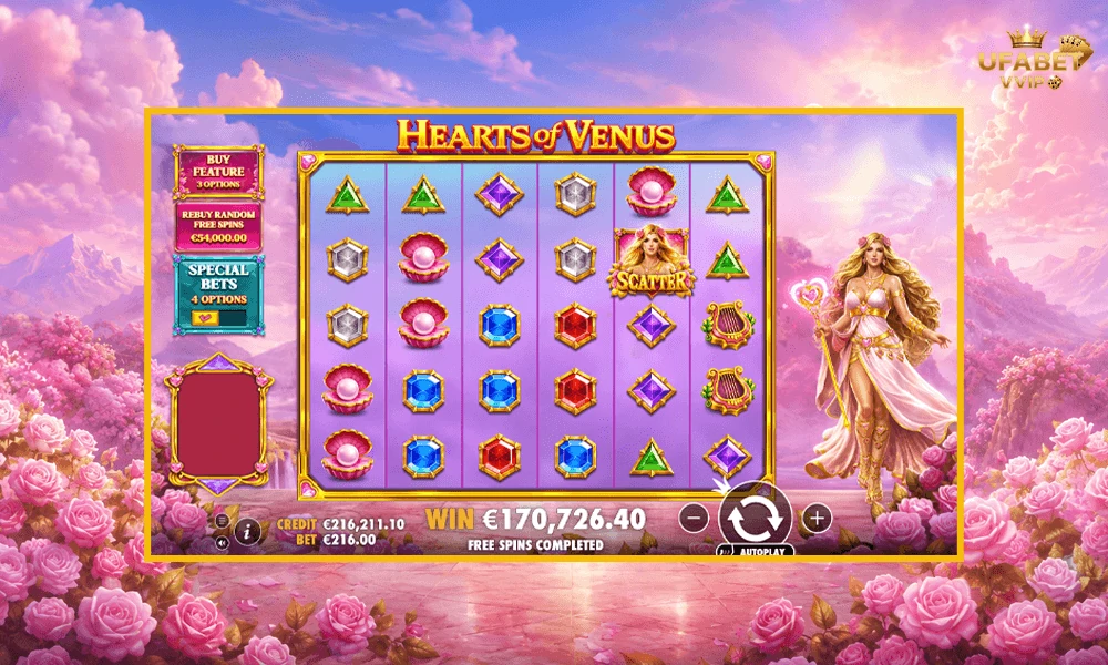 ภาพตัวอย่างในเกม-Hearts-of-Venus-Pragmatic-Play