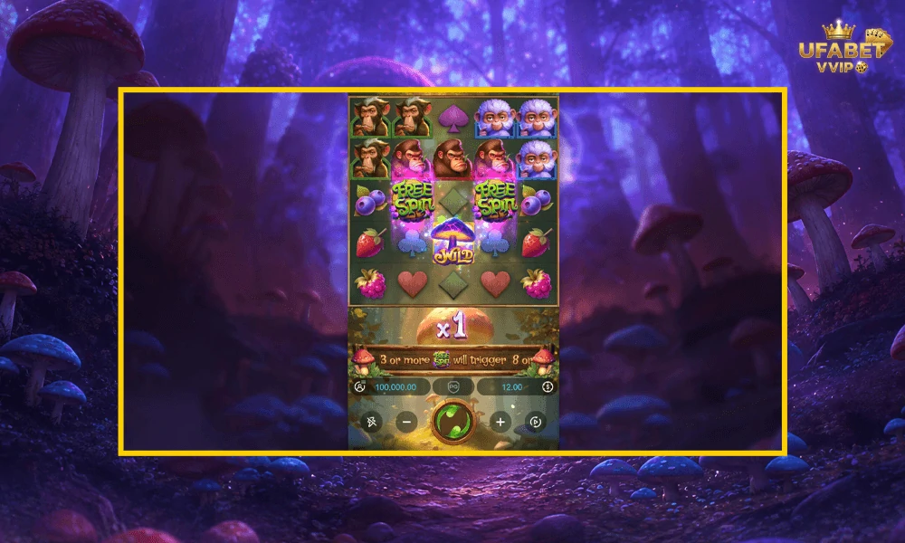 ภาพตัวอย่างในเกม-Monkeys-Wild-Party-pg-slot