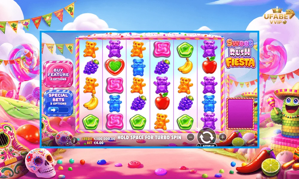 ภาพตัวอย่างในเกม-Sweet-Rush-Fiesta-Pragmatic-Play