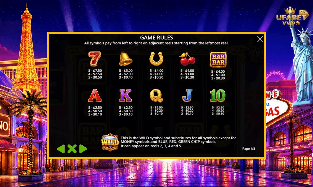 สัญลักษณ์และอัตราจ่ายรางวัลในเกม-Eternal-Diamonds-Pragmatic-Play