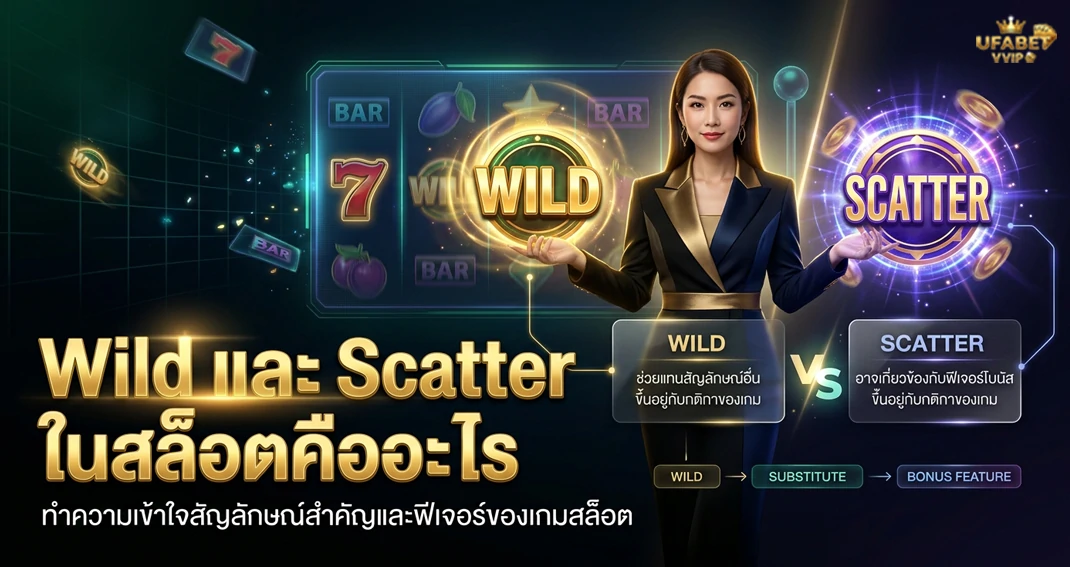 สัญลักษณ์ Wild และ Scatter ในเกมสล็อต