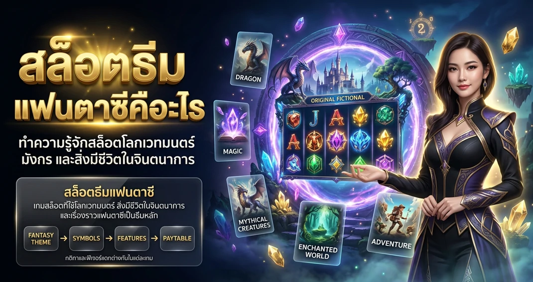 สล็อตธีมแฟนตาซี รวมรูปแบบและจุดเด่นของเกมสล็อตแนวแฟนตาซี