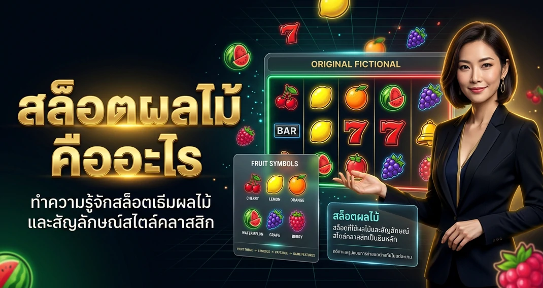 สล็อตผลไม้คืออะไร พร้อมทำความรู้จักเกมสล็อตธีมผลไม้