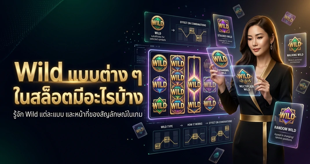 ประเภท Wild ในเกมสล็อตและความสามารถของสัญลักษณ์ Wild