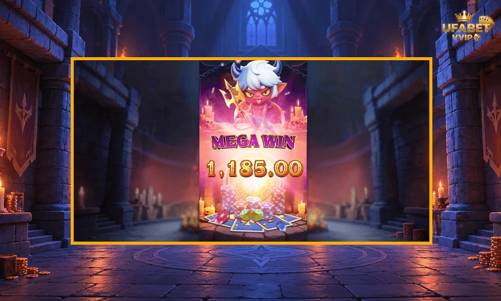 ภาพตัวอย่าง-MEGA-WIN-ในเกม-Lucky-Mischief--PG-Soft