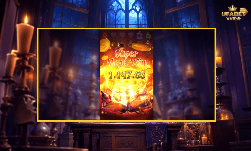 ภาพตัวอย่าง-Superb-megawin-ในเกม-Mystic-Potion-pg-slot